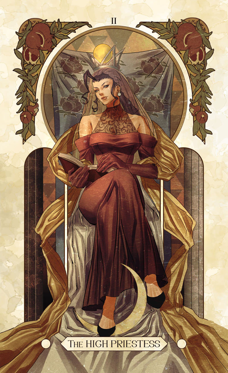 Rose Tarot Card Art from Street Fighter V