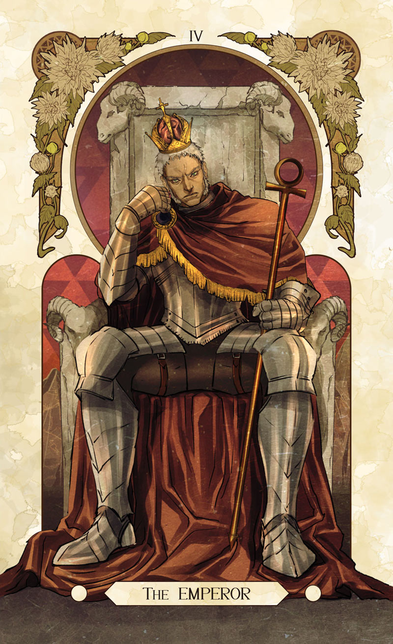 Urien Tarot Card Art from Street Fighter V