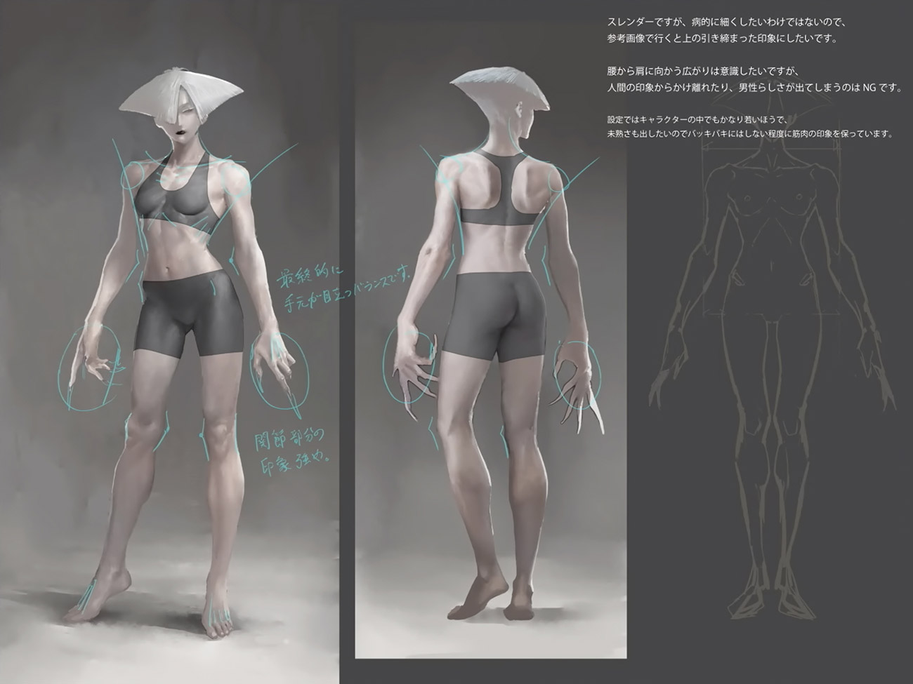 A.K.I. Body Concept Art from Street Fighter 6