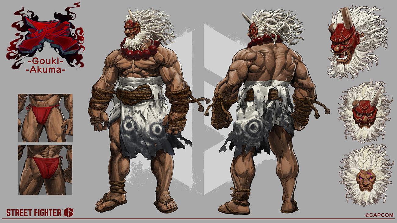 Akuma Outfit 3 Art from Street Fighter 6