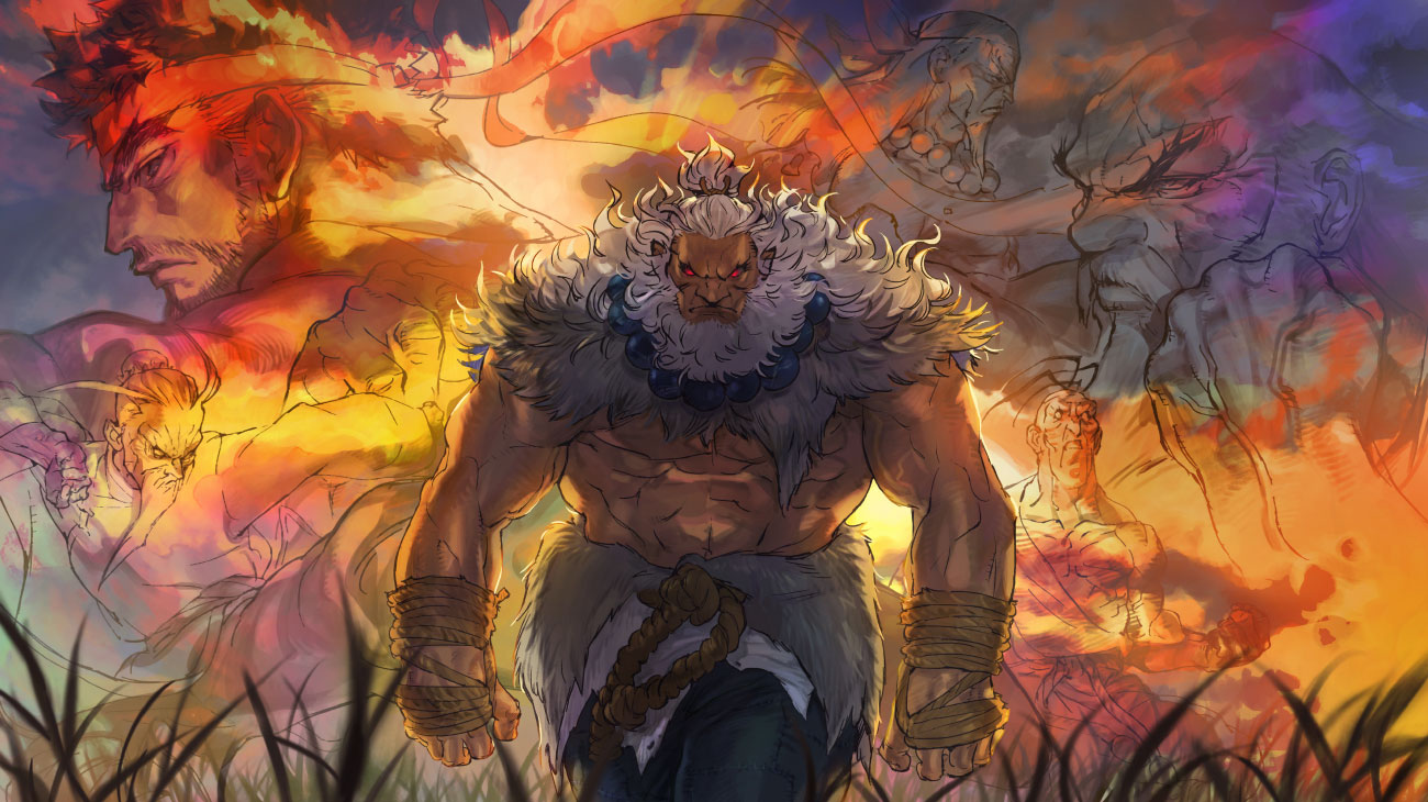 Akuma World Tour Art 4 from Street Fighter 6