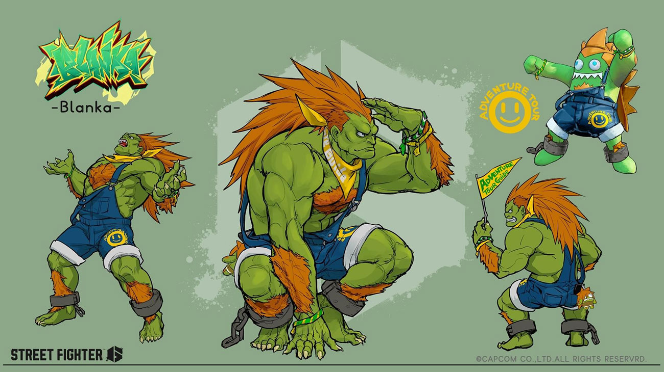 Blanka Concept Art from Street Fighter 6