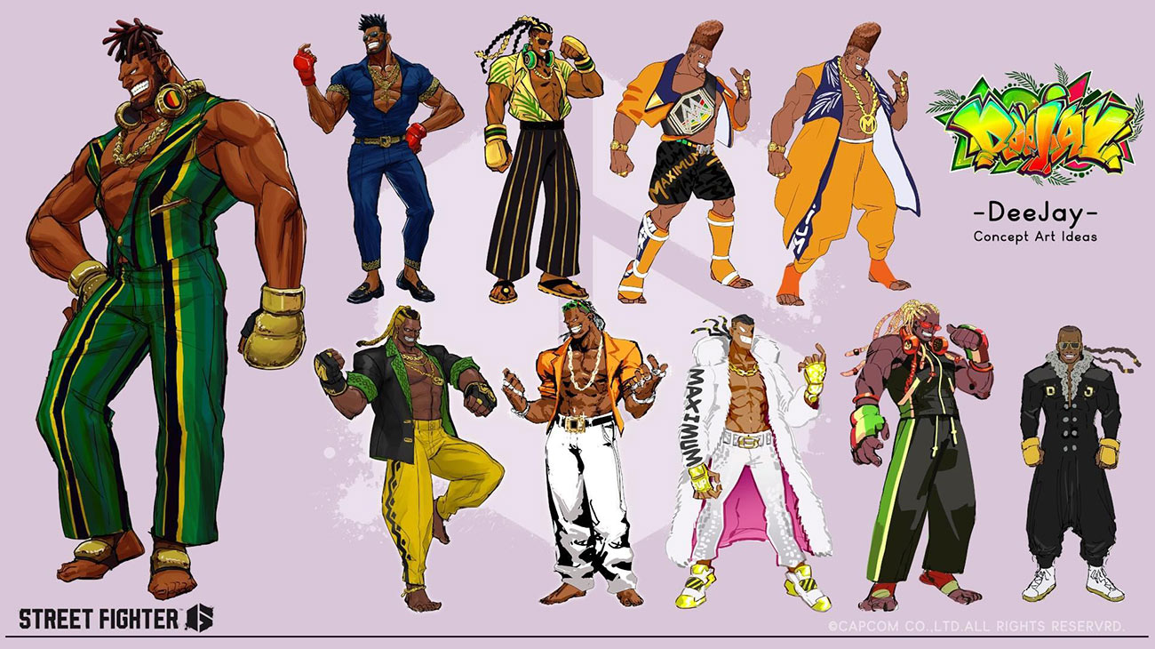Dee Jay Concept Art Ideas from Street Fighter 6