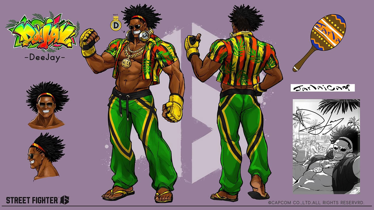 Dee Jay Concept Art from Street Fighter 6