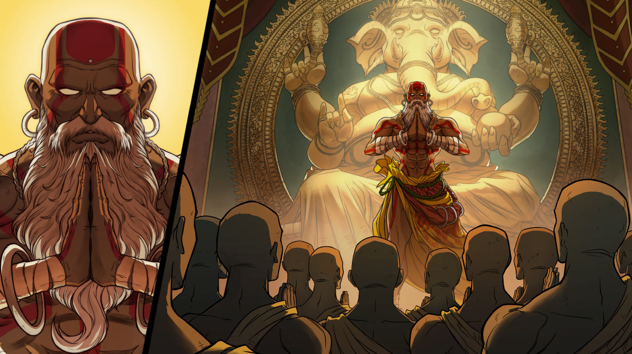 Dhalsim World Tour Art 4 from Street Fighter 6