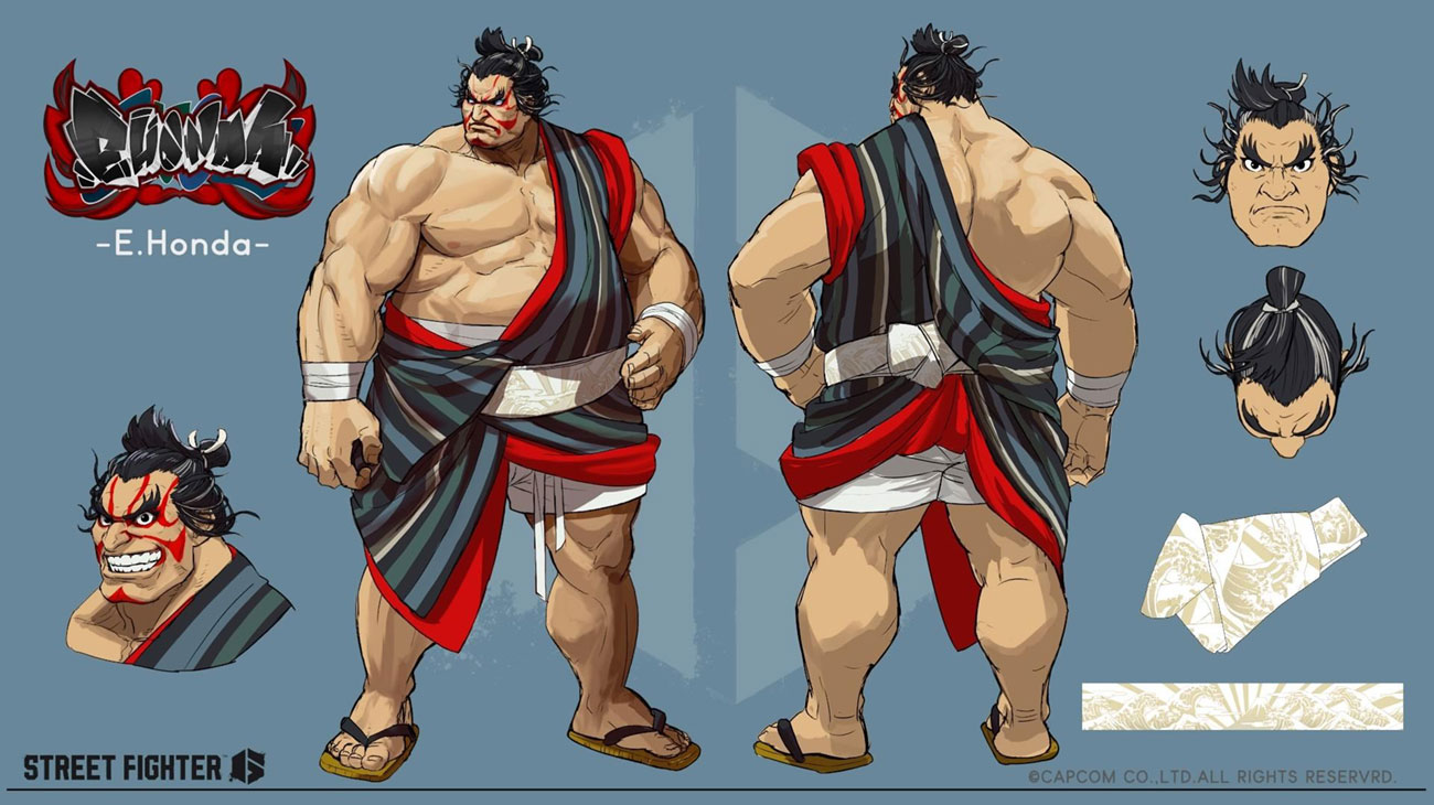E. Honda Concept Art from Street Fighter 6