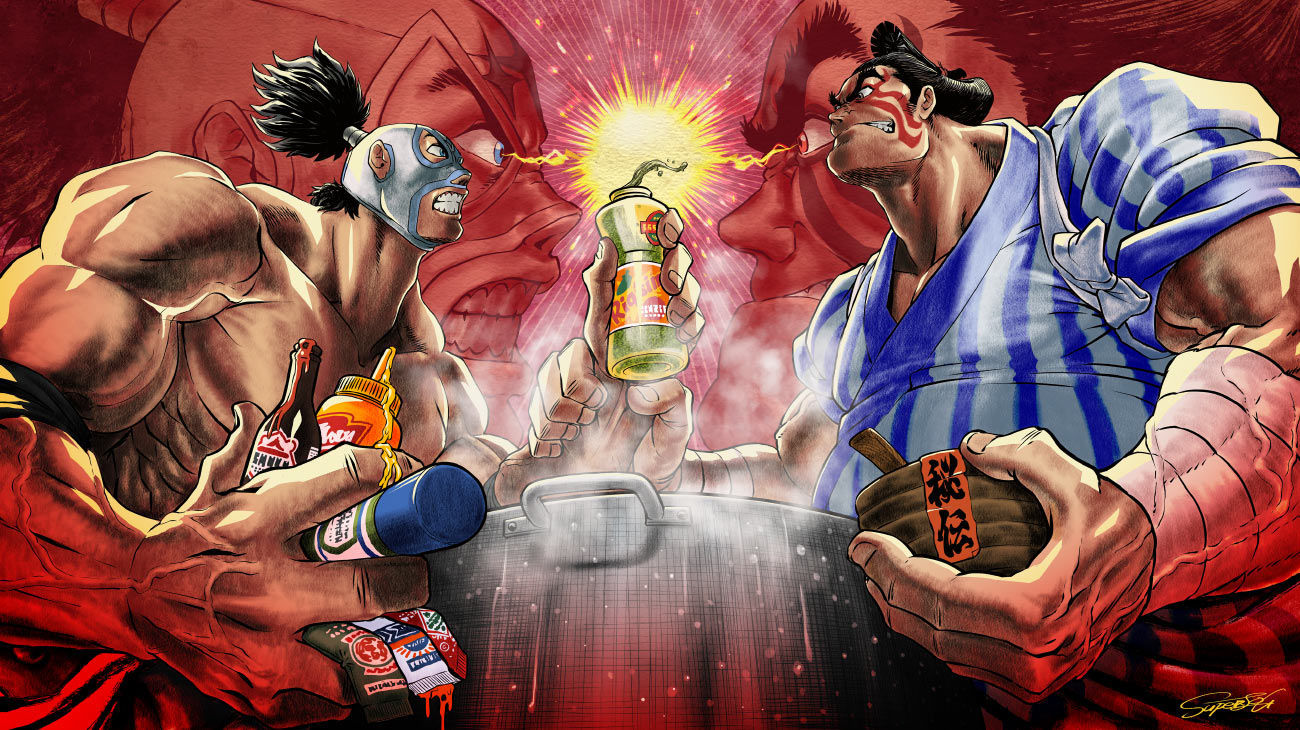 E. Honda World Tour Art 4 from Street Fighter 6