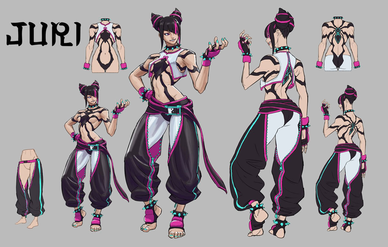Juri Concept Art from Street Fighter 6