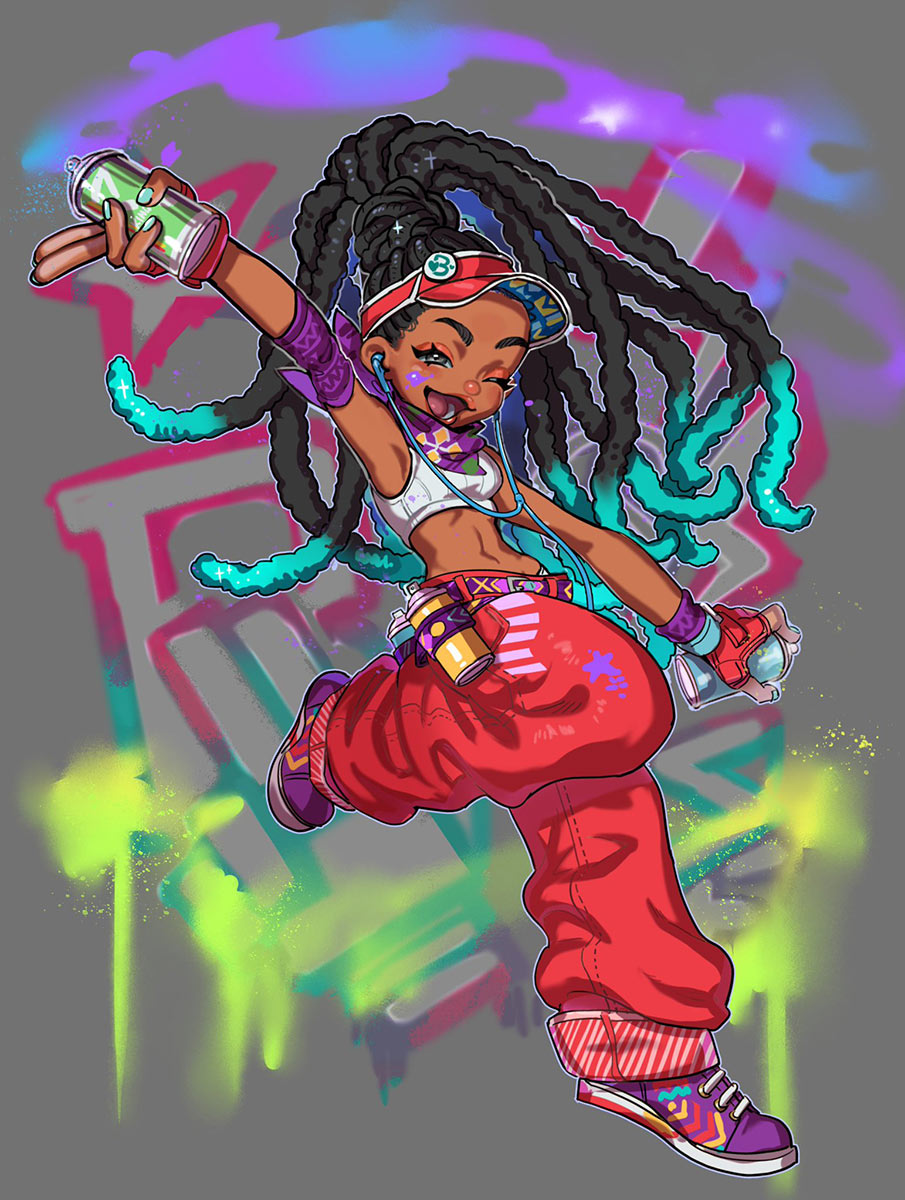 Kimberly Alternate Outfit Concept Art from Street Fighter 6