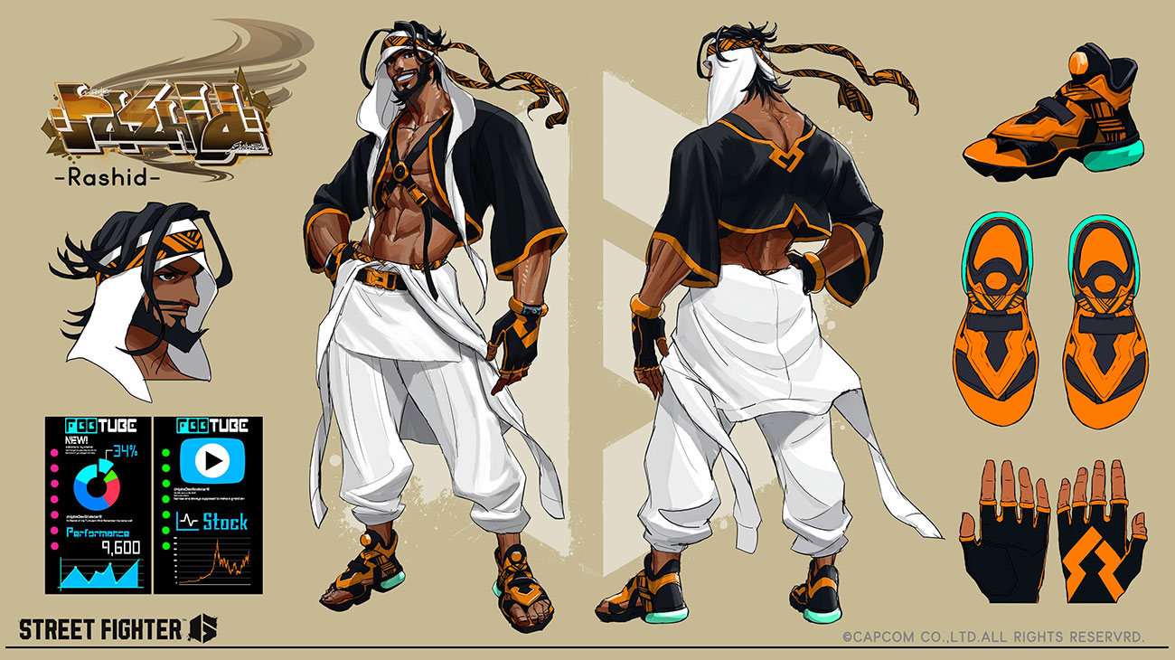 Rashid Concept Art from Street Fighter 6