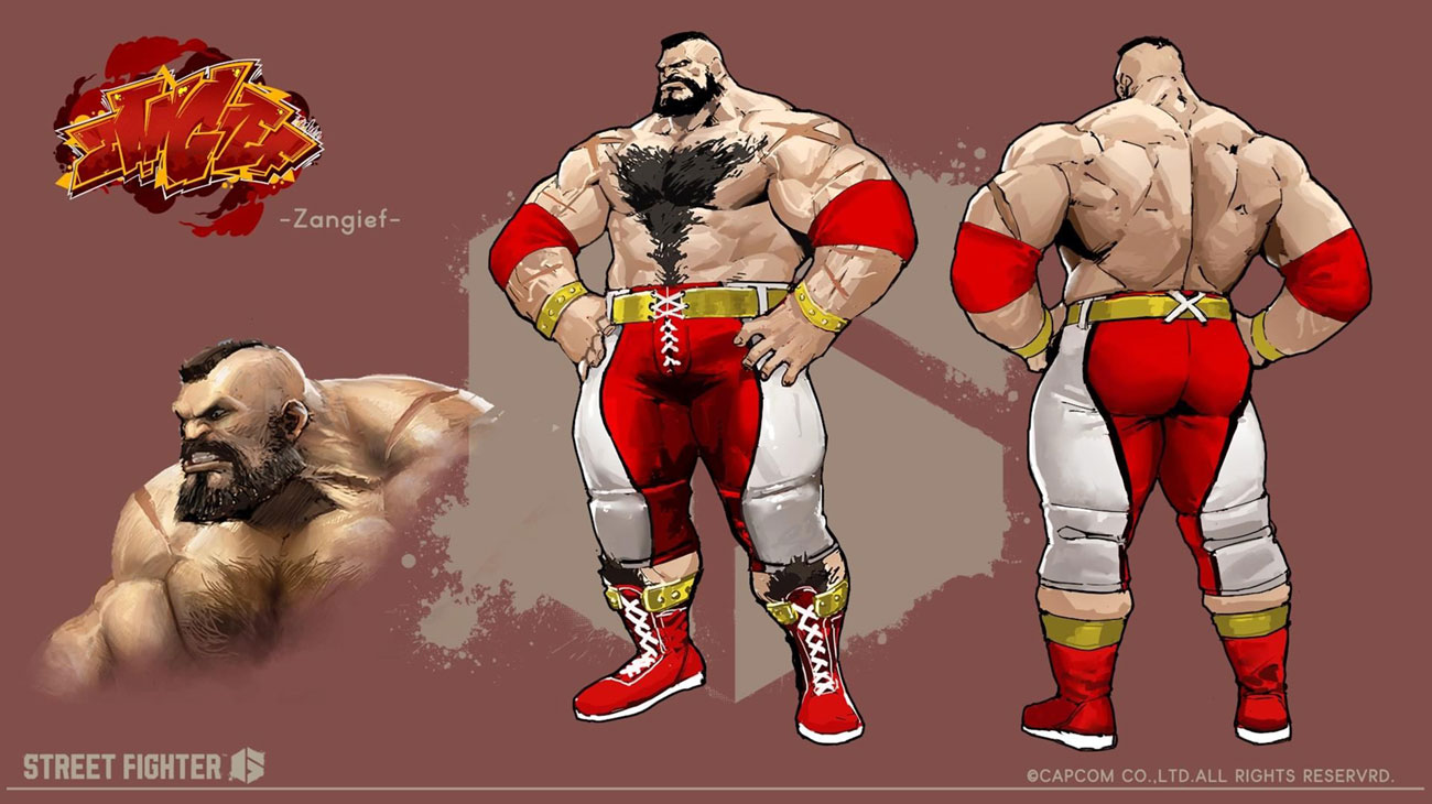 Zangief Concept Art from Street Fighter 6