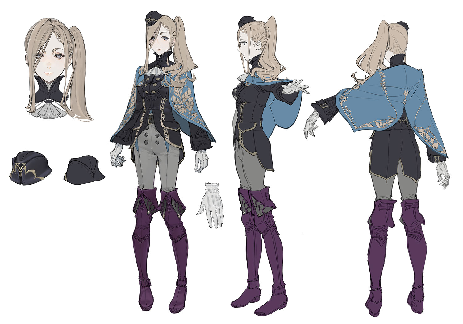 Lorraine Luckshaw Concept Art from The DioField Chronicle