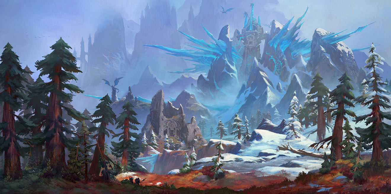 Azure Span Concept Art from World of Warcraft: Dragonflight