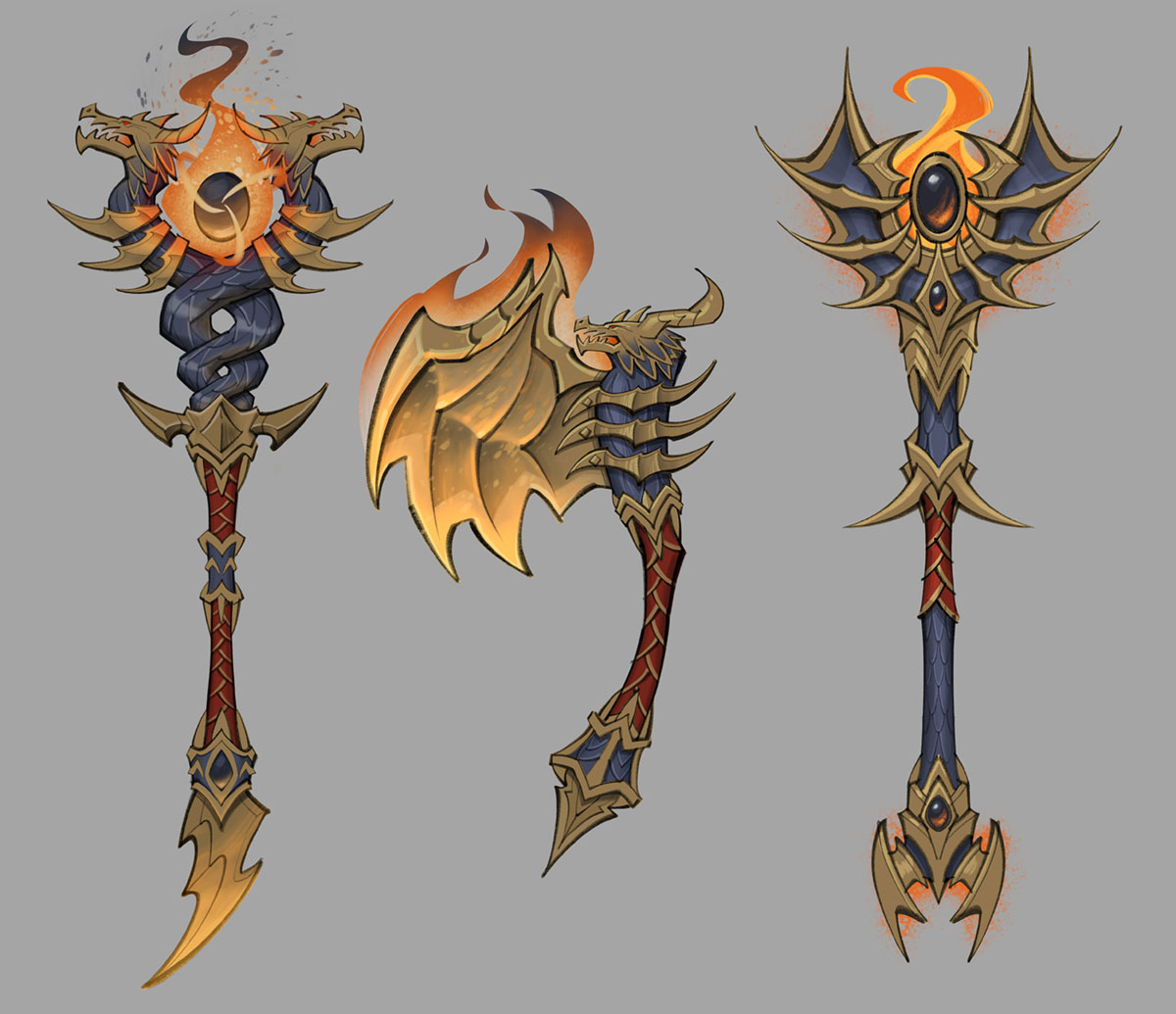 Black Dragon Outdoor Weapon Concept Art from World of Warcraft: Dragonflight