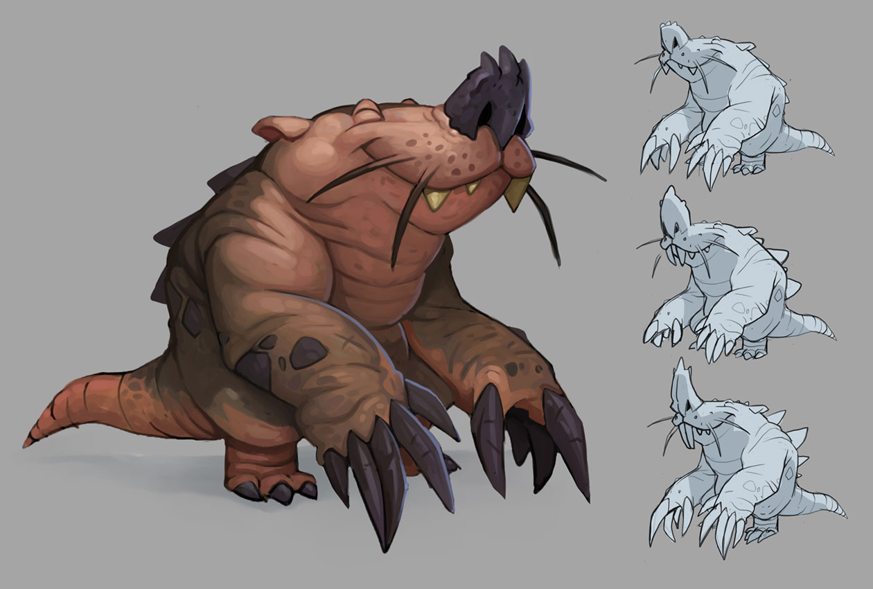 Niffen Creature Concept Art from World of Warcraft: Dragonflight