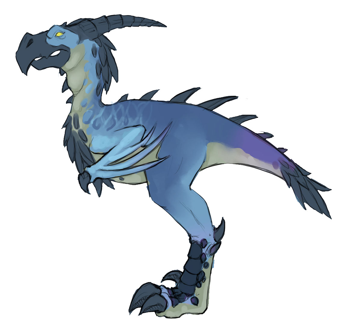 Tallstrider Concept Art from World of Warcraft: Dragonflight