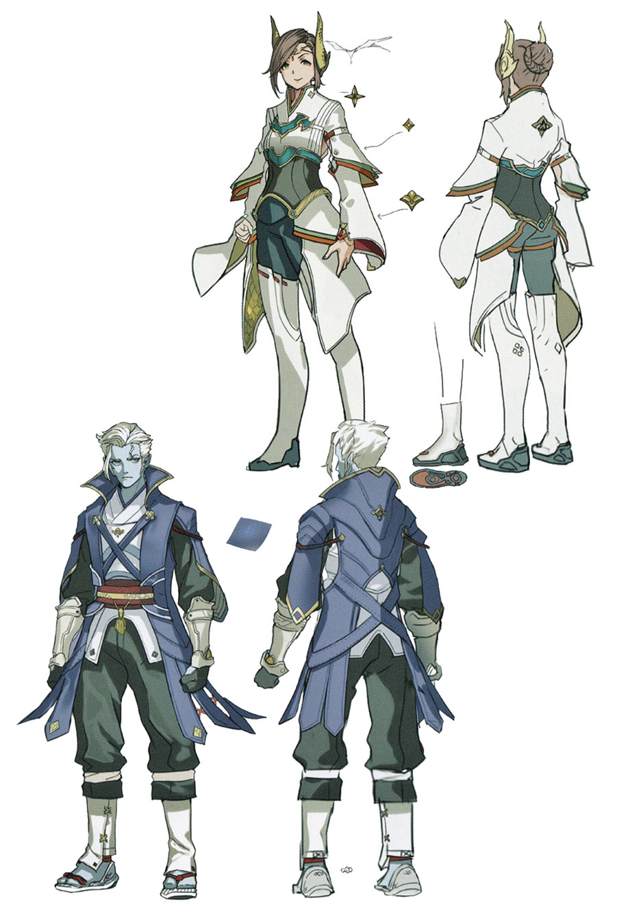 Alexandria and Teach Concept Art from Xenoblade Chronicles 3