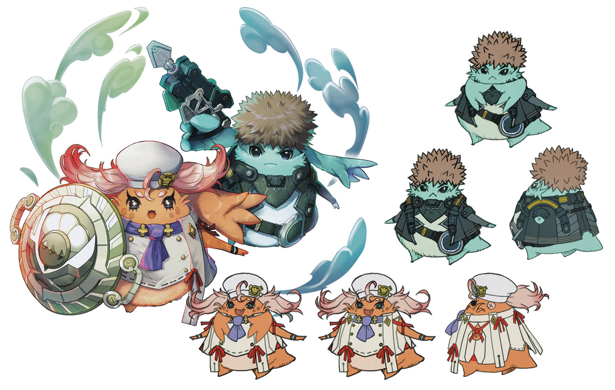 Manana and Riku Concept Art from Xenoblade Chronicles 3