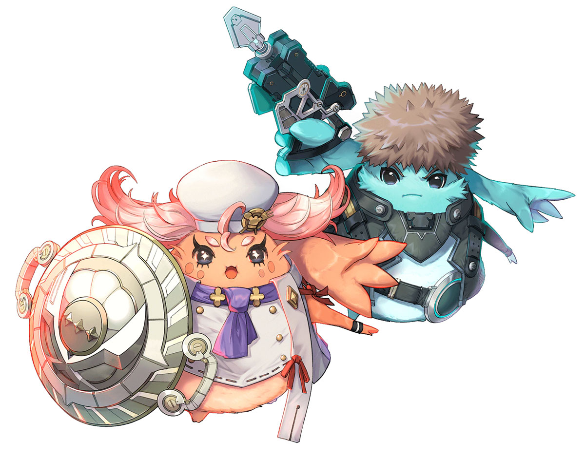 Manana and Riku Art from Xenoblade Chronicles 3