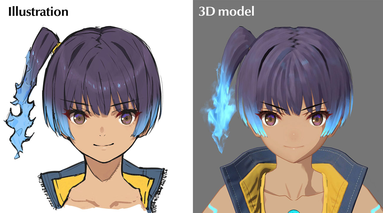 Sena Face Art from Xenoblade Chronicles 3