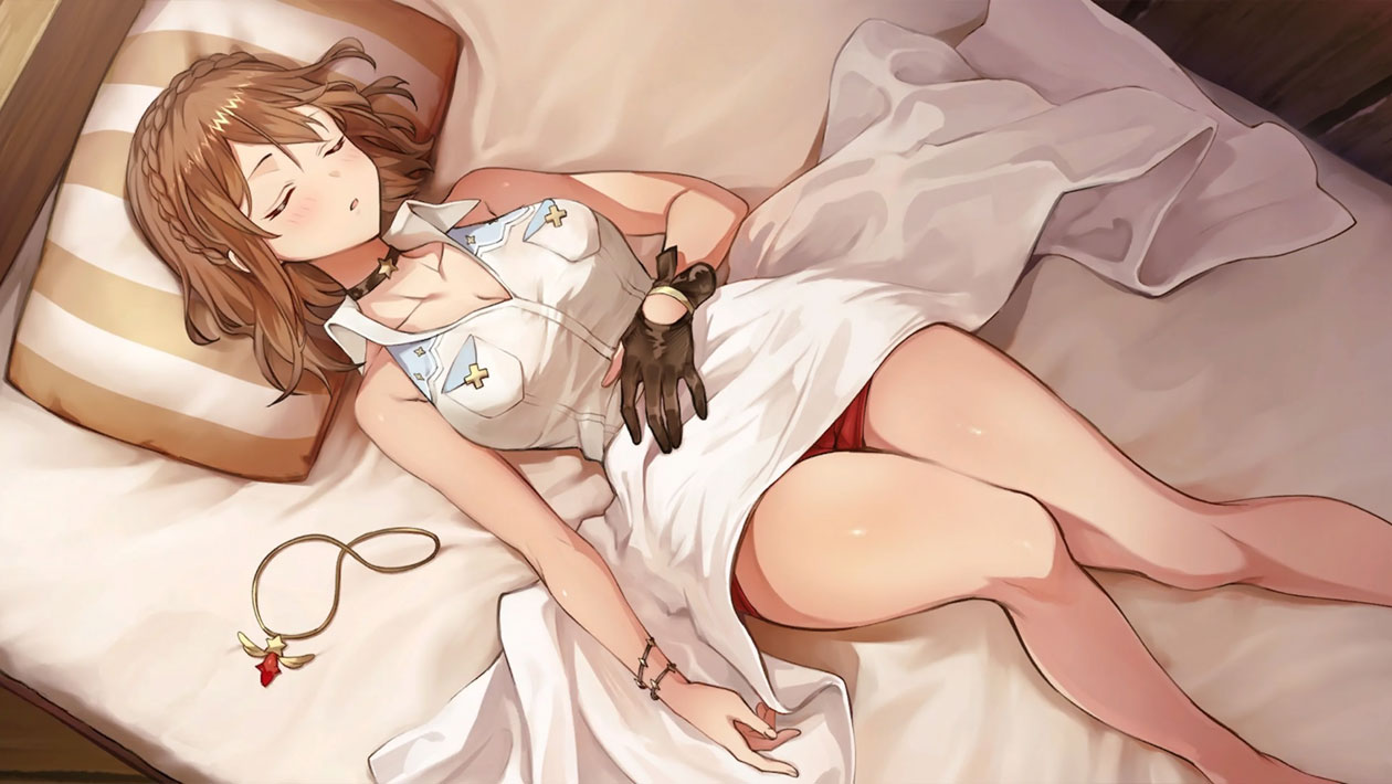 Ryza Sleeping Illustration from Atelier Ryza 3: Alchemist of the End & the Secret Key