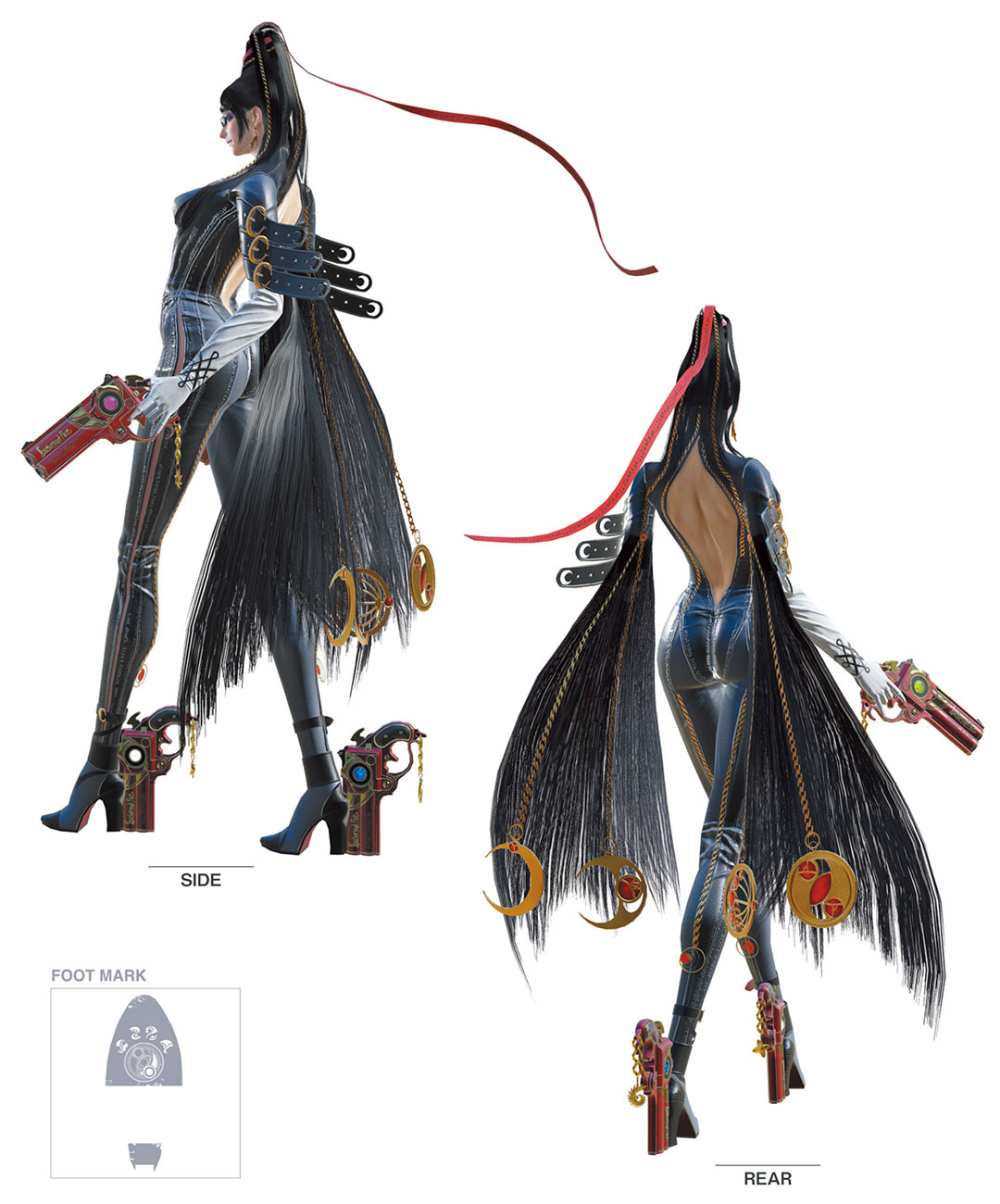 Bayonetta 1 Side and Rear Art from Bayonetta 3