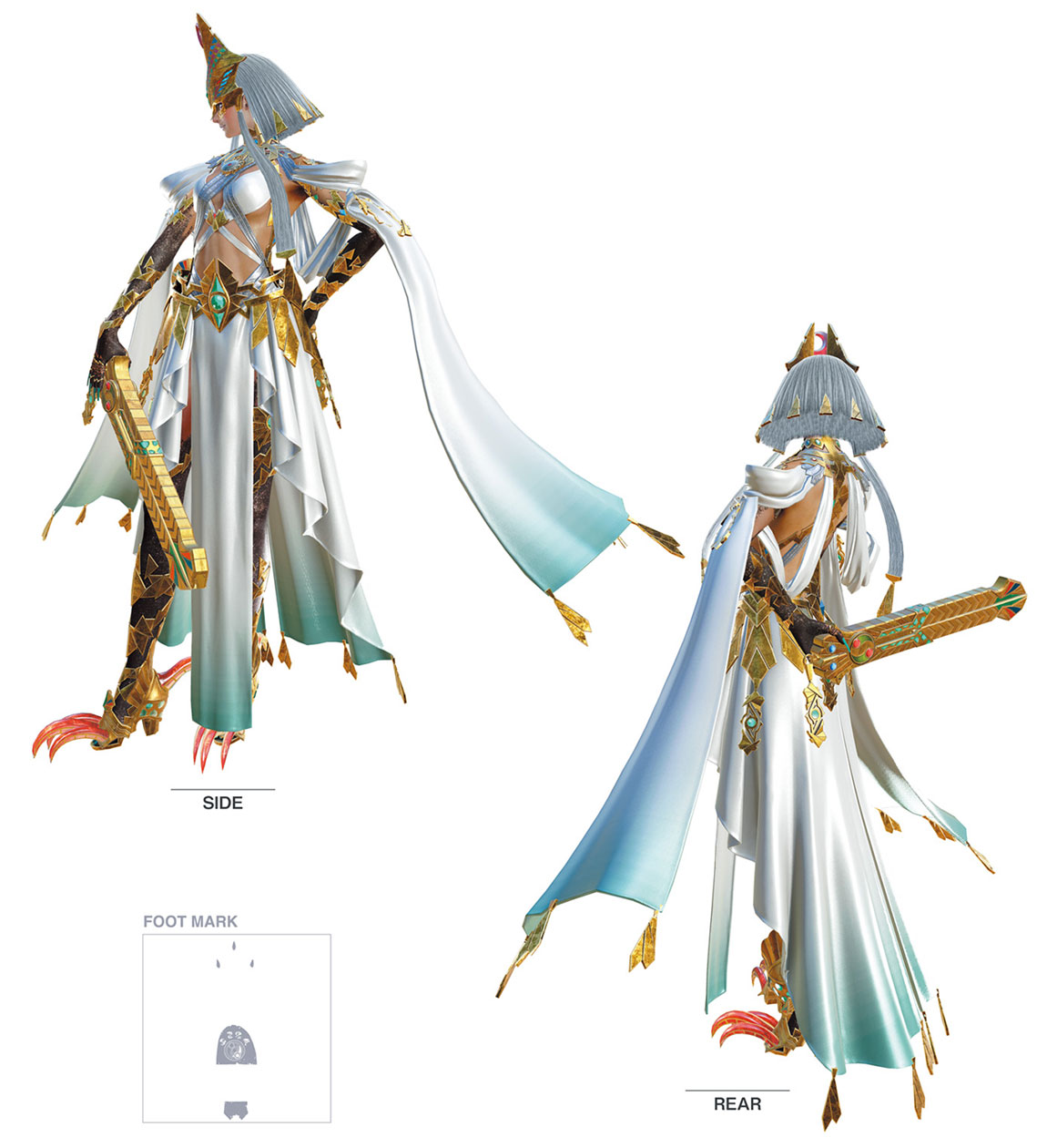 Bayonetta &beta;3 Side and Rear Art from Bayonetta 3