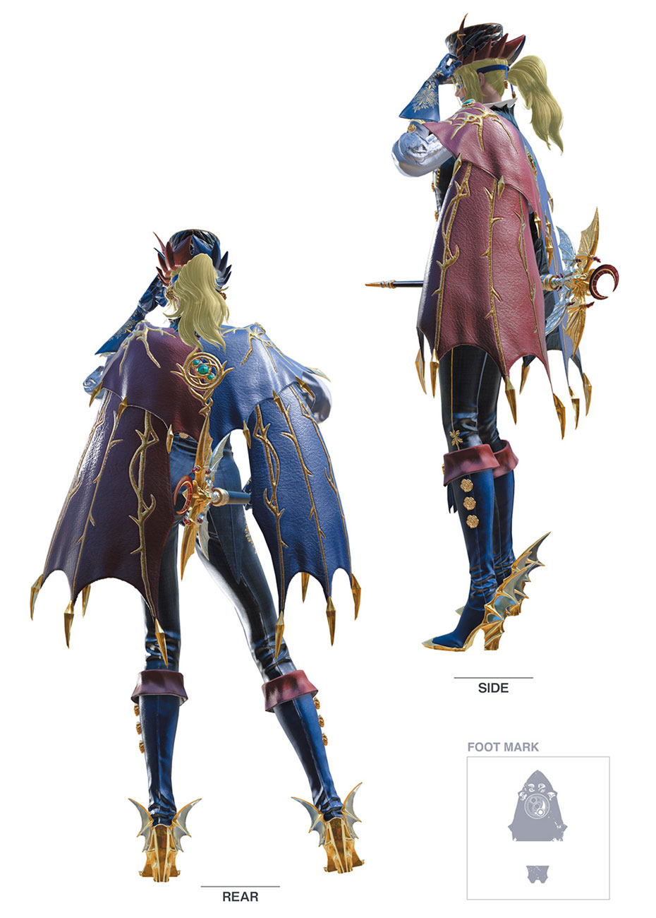 Bayonetta &beta;4 Side and Rear Art from Bayonetta 3