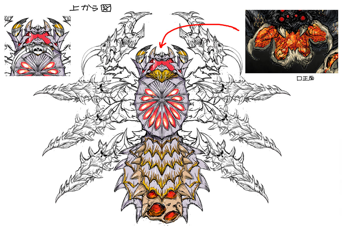 Phantasmaraneae Top Concept Art from Bayonetta 3