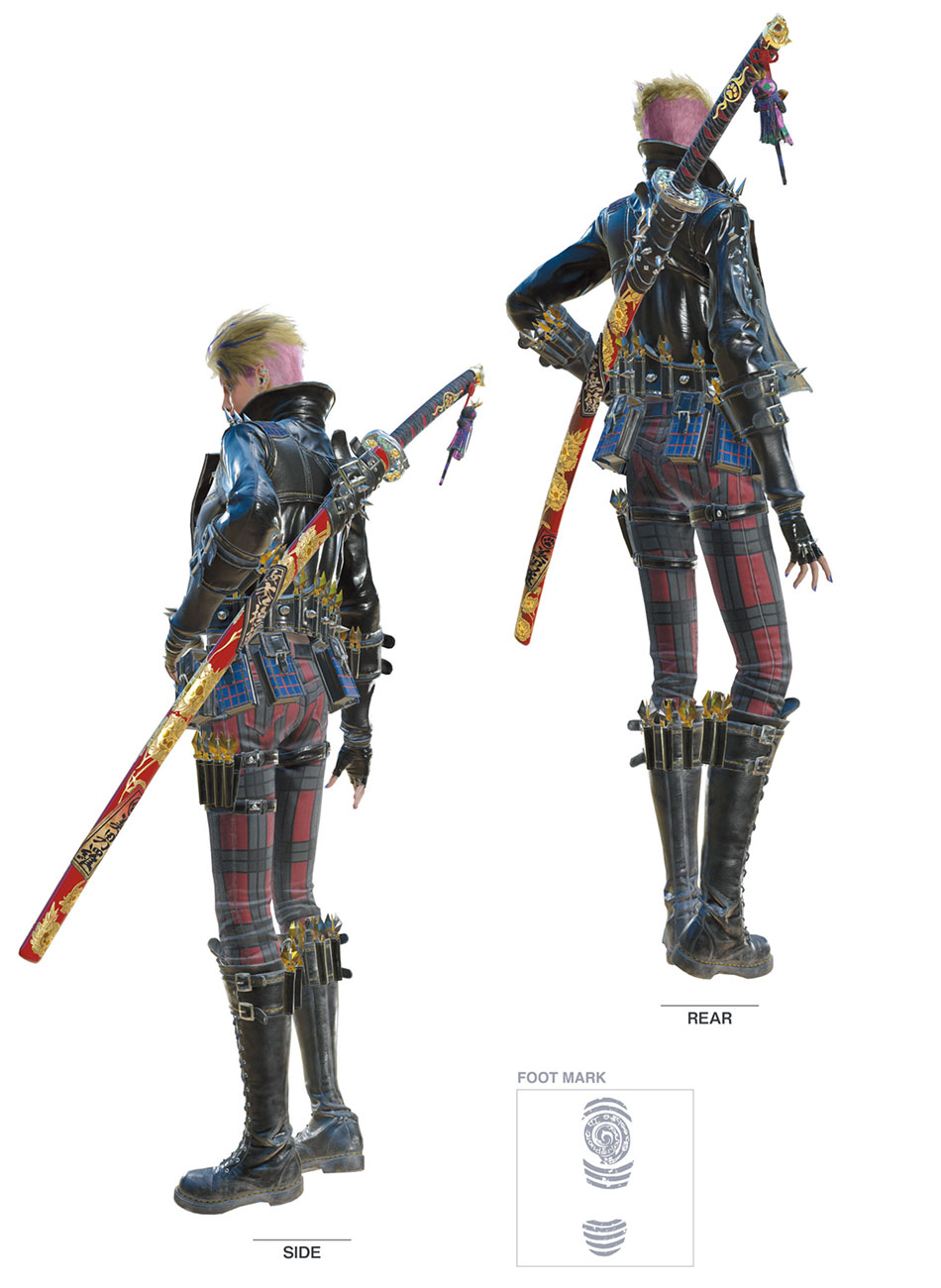 Viola Side and Rear Art from Bayonetta 3