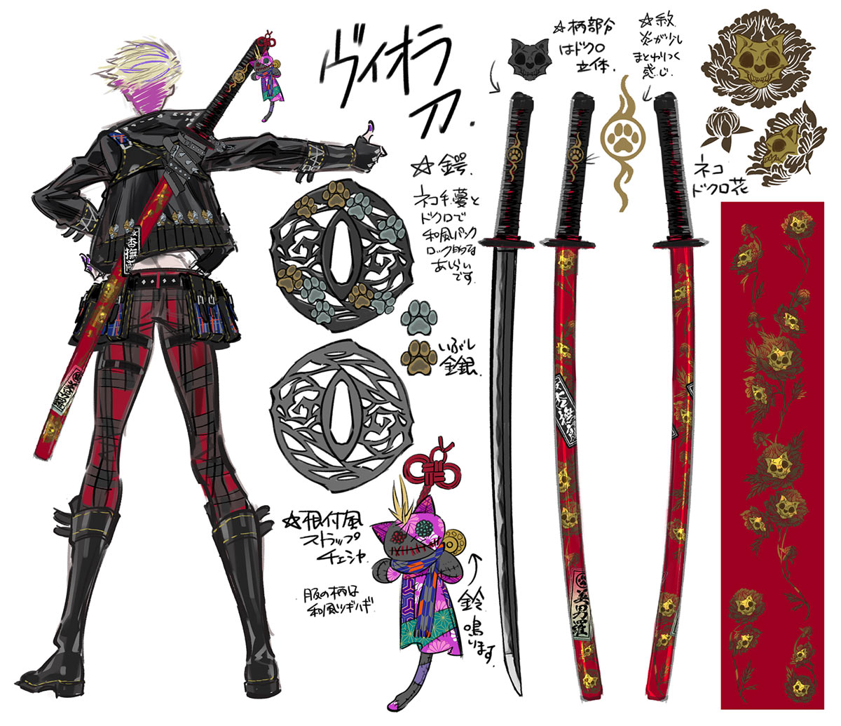 Viola Weapon Concept Art from Bayonetta 3