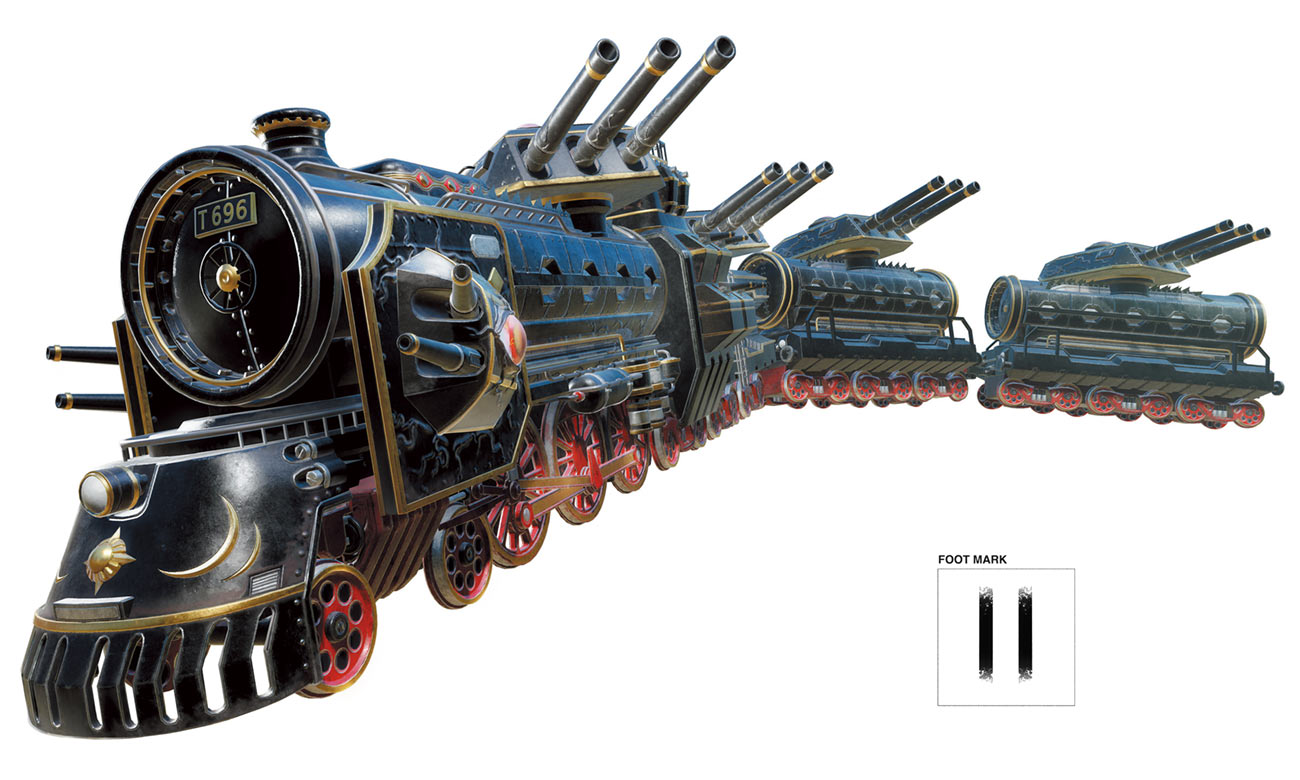 Wartrain Gouon Art from Bayonetta 3