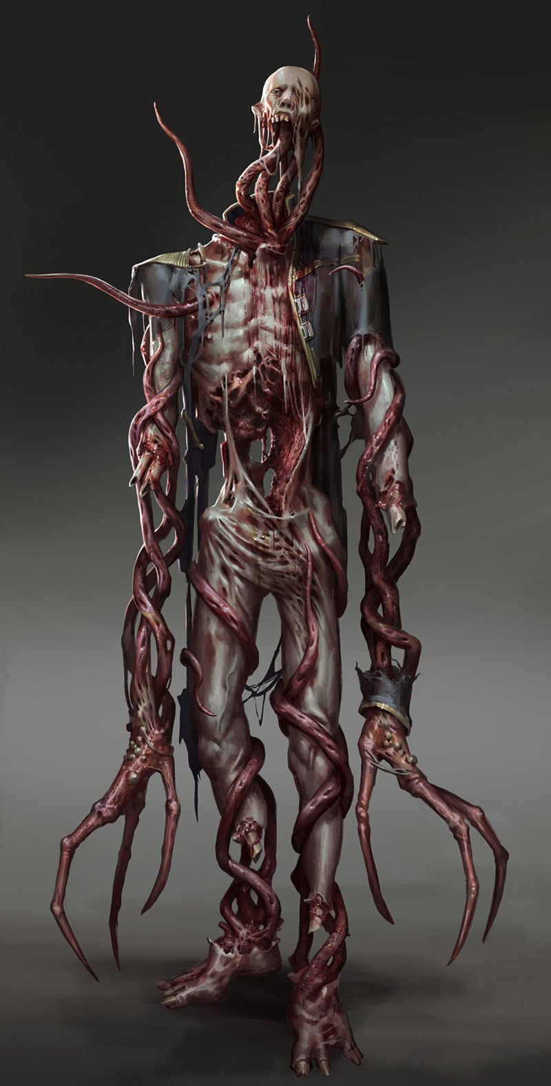 Divider Necromorph Concept Art from Dead Space (Remake)