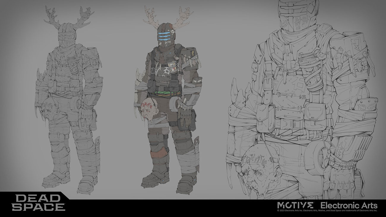 Isaac Clarke Lone Survivor Suit Art from Dead Space (Remake)