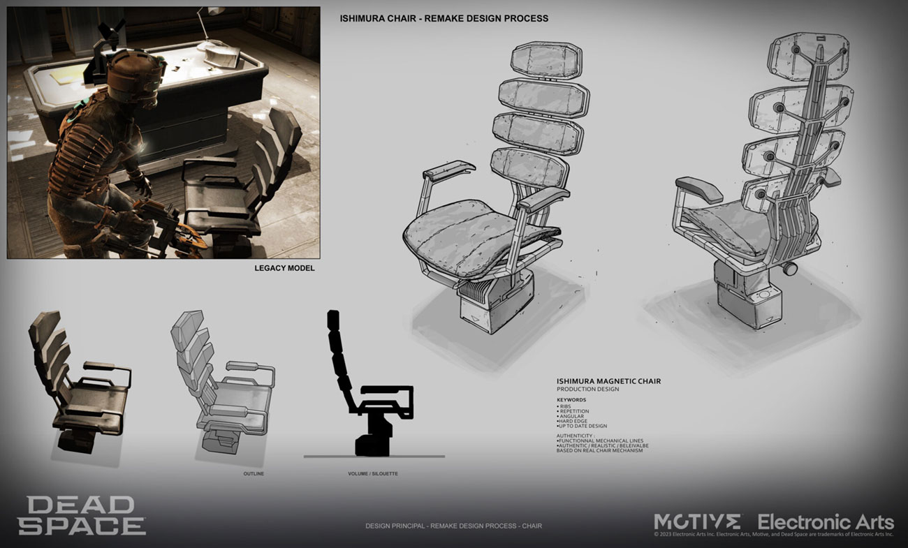 Ishimura Magnetic Chair Art from Dead Space (Remake)