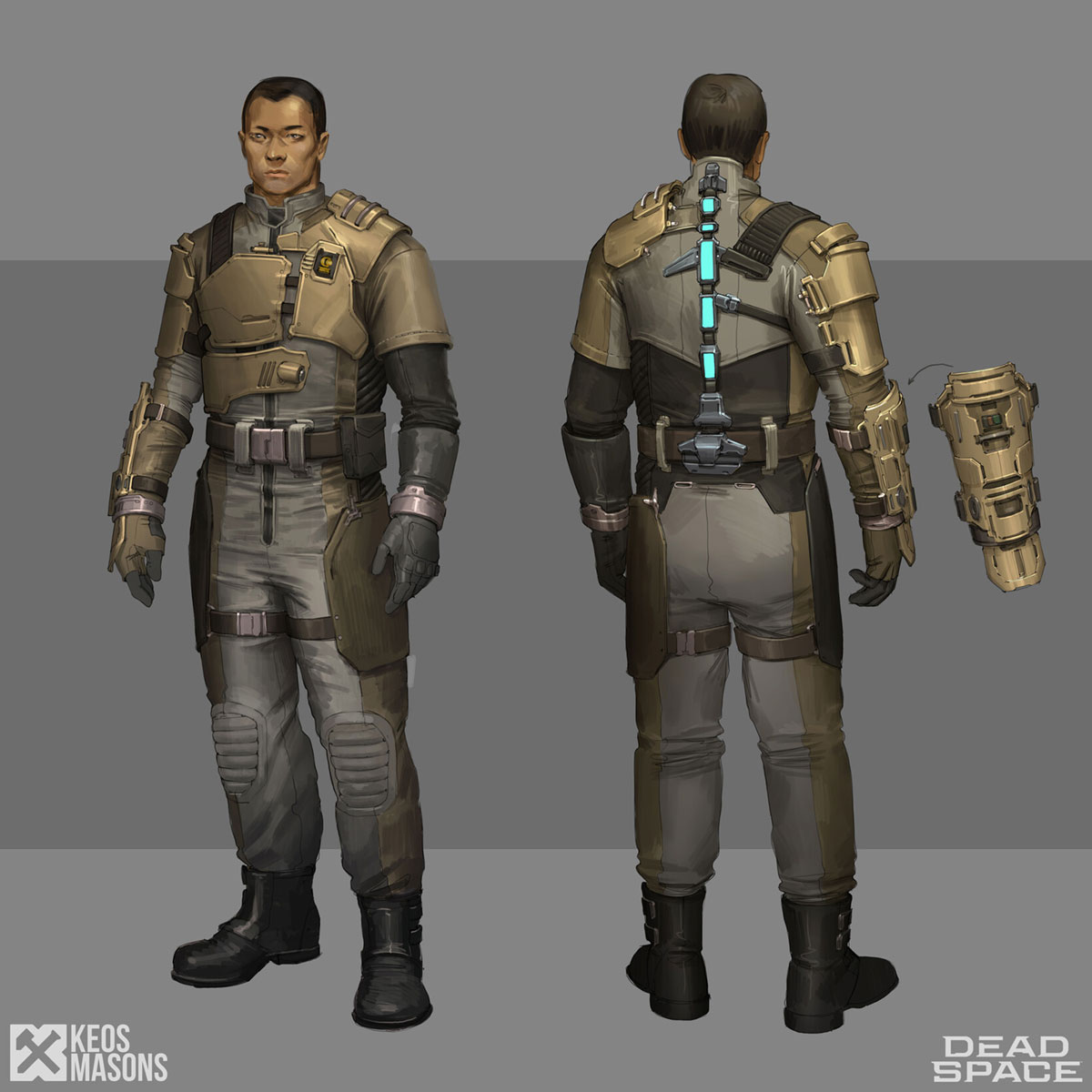 Security Officer Concept Art from Dead Space (Remake)