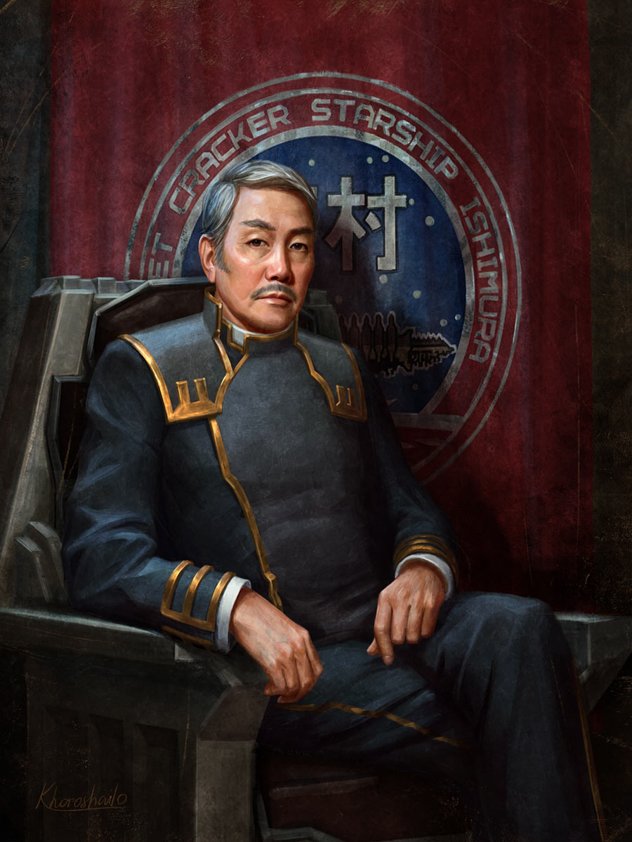 USG Ishimura Captain Portrait 1 Art from Dead Space (Remake)
