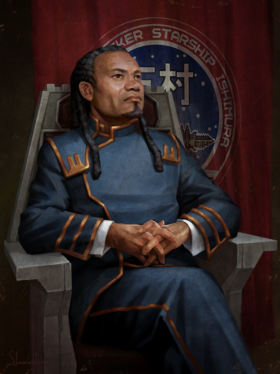 USG Ishimura Captain Portrait 2 Art from Dead Space (Remake)