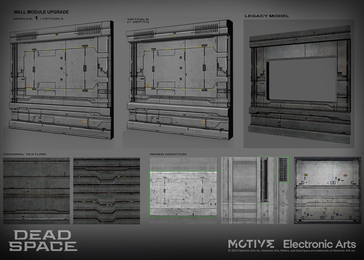 Wall Module Upgrade Art from Dead Space (Remake)