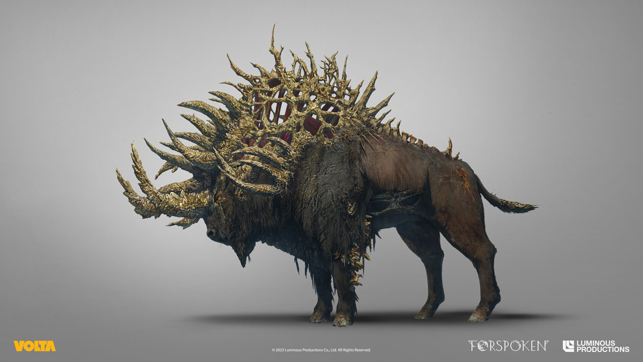 Bison Monster Art from Forspoken