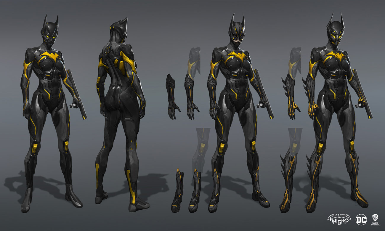 Batgirl Batman Beyond Suit Art from Gotham Knights