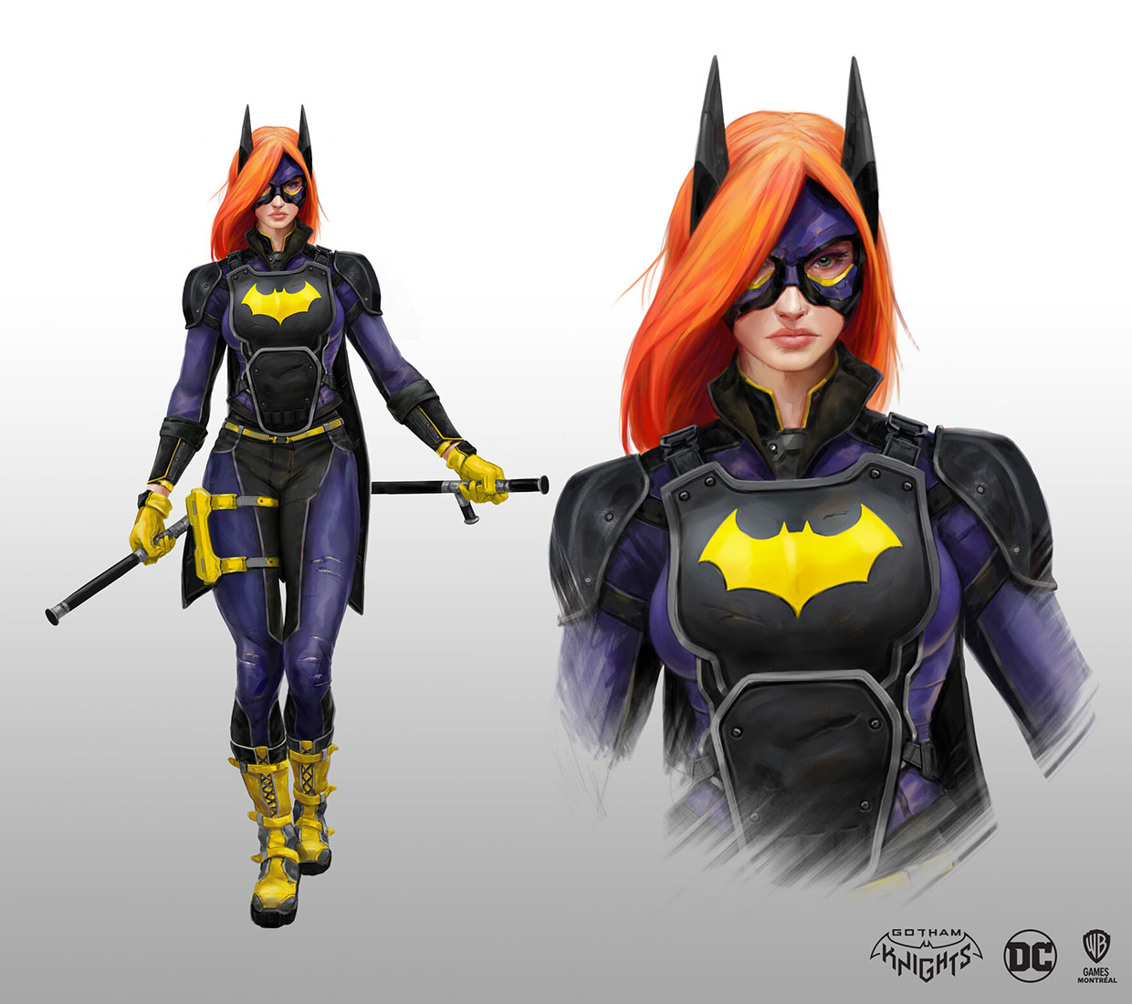 Batgirl Year One Suit Art from Gotham Knights