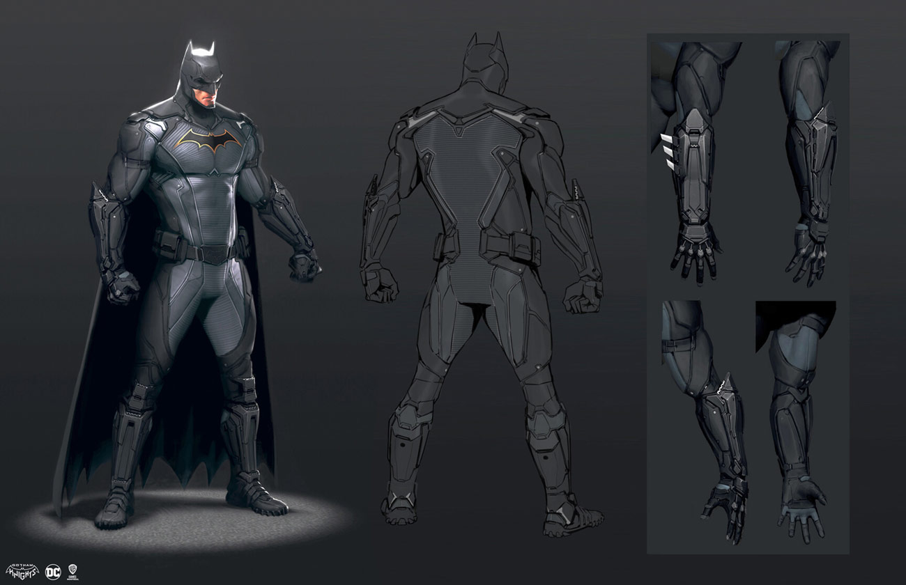 Batman Suit Concept Art from Gotham Knights