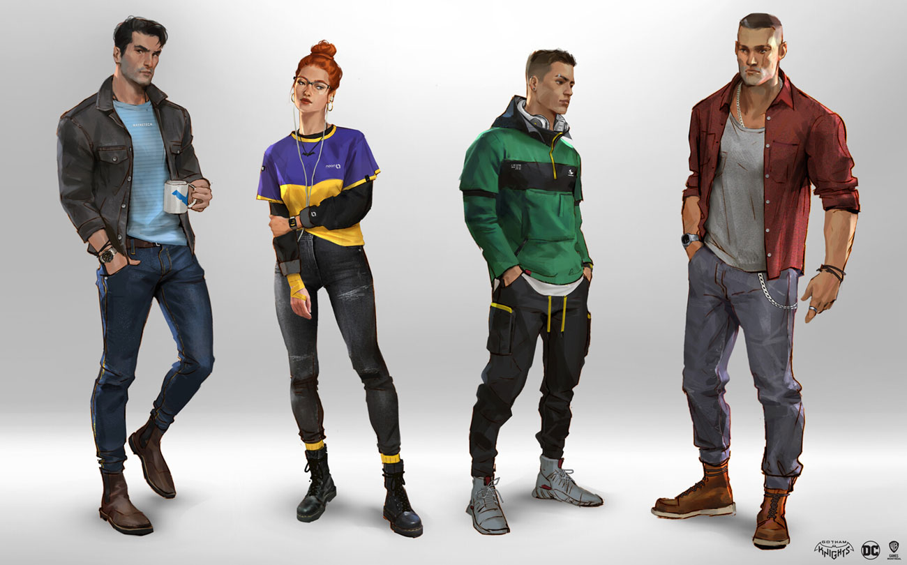 Belfry Outfits Art from Gotham Knights