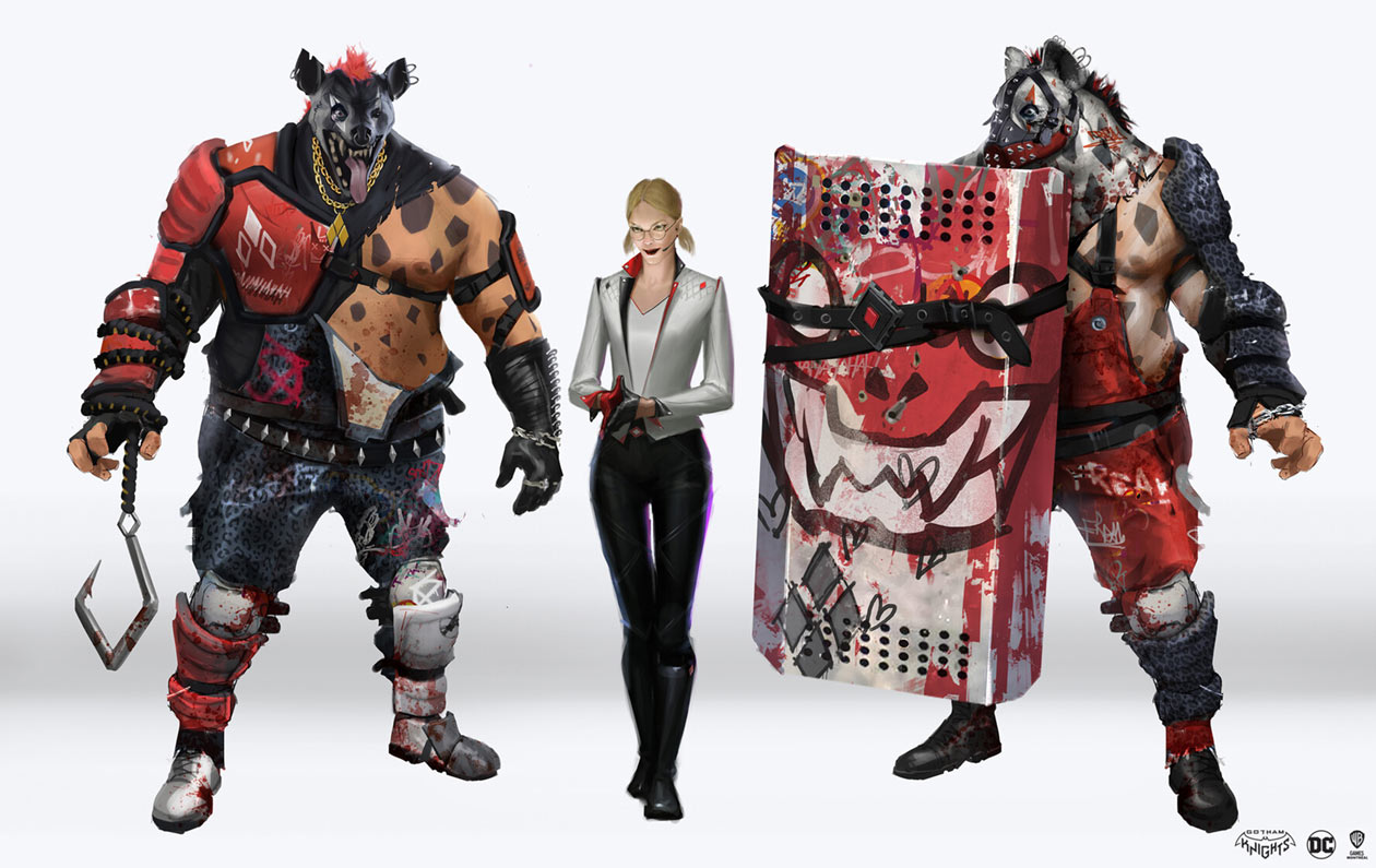 Freaks and Harley Art from Gotham Knights