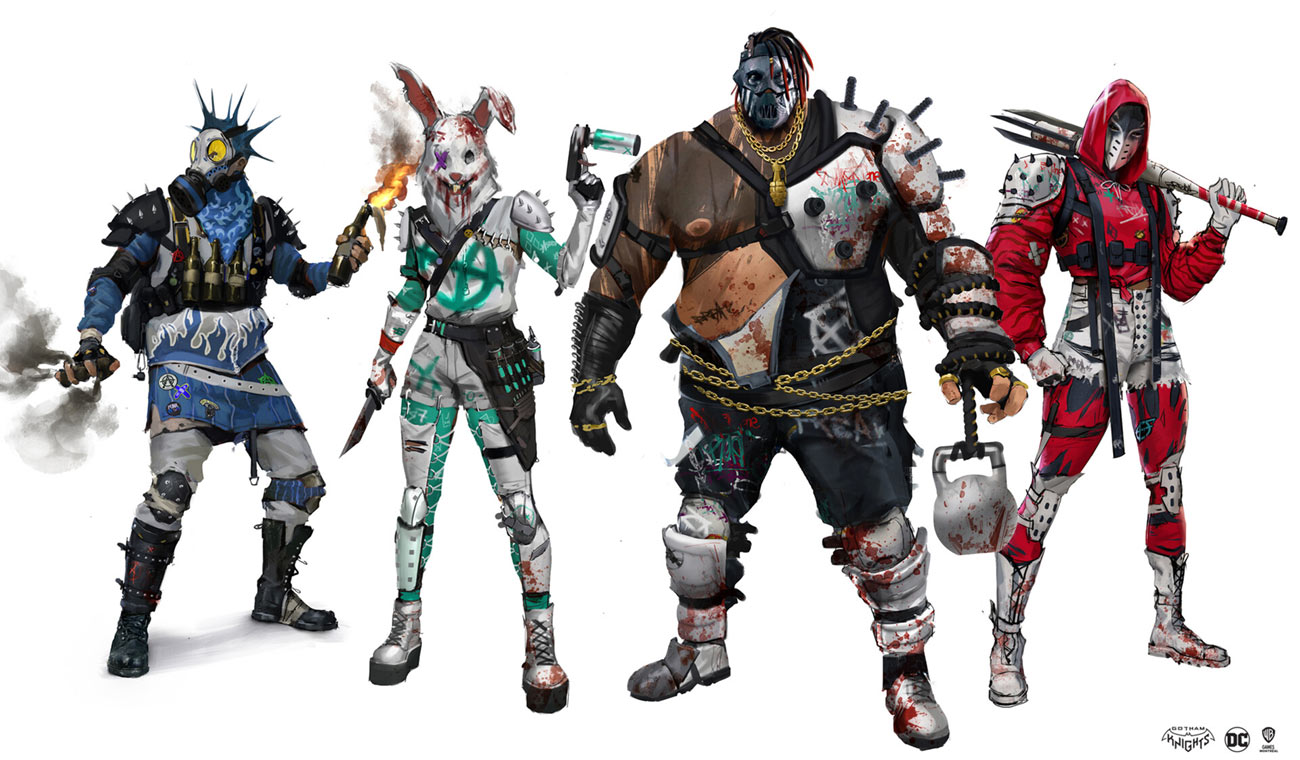 Freaks Lineup Art from Gotham Knights
