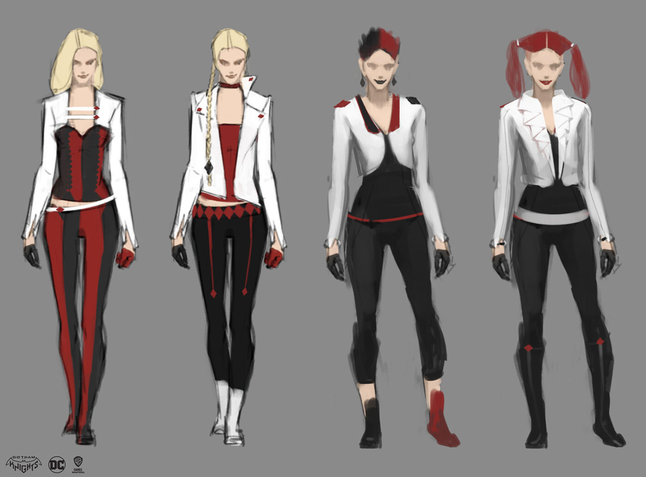 Harley Dr. Q Concepts from Gotham Knights