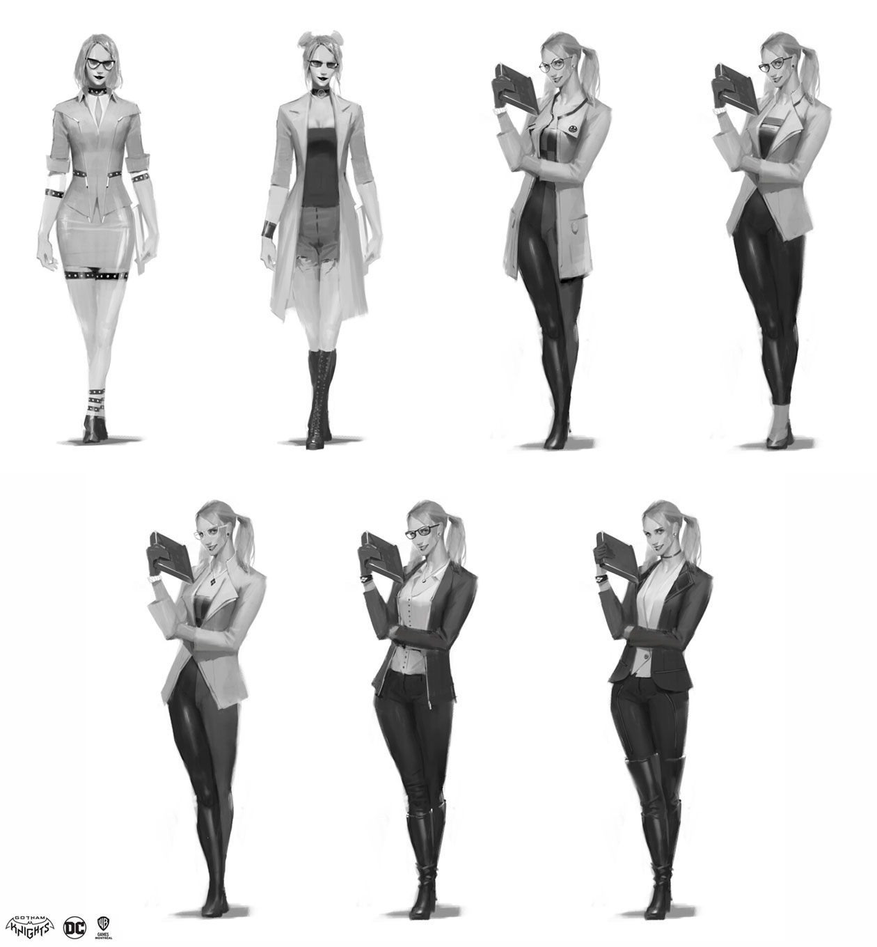 Harley Dr. Q Exploration Art from Gotham Knights