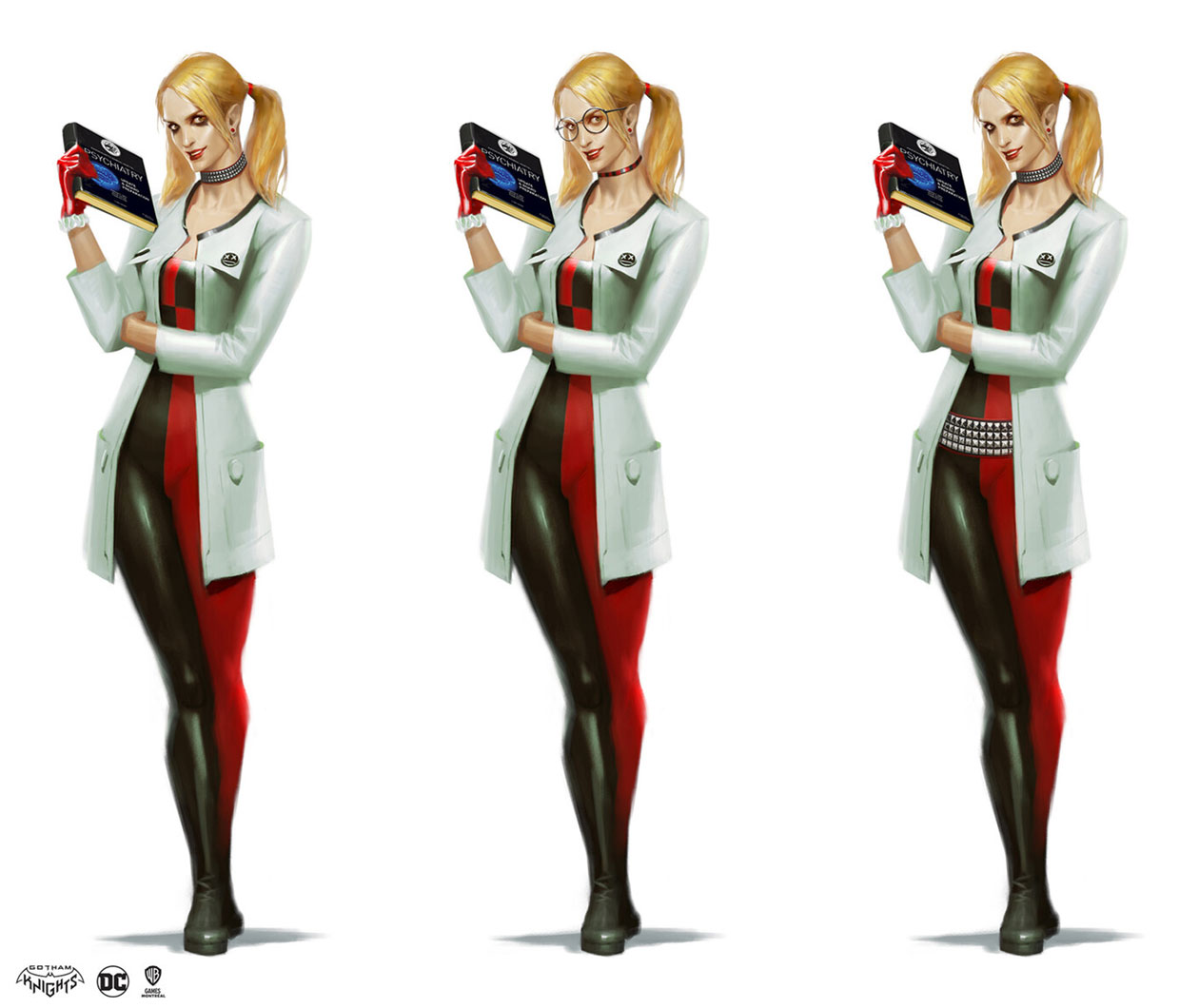 Harley Dr. Q Unused Concept Art from Gotham Knights