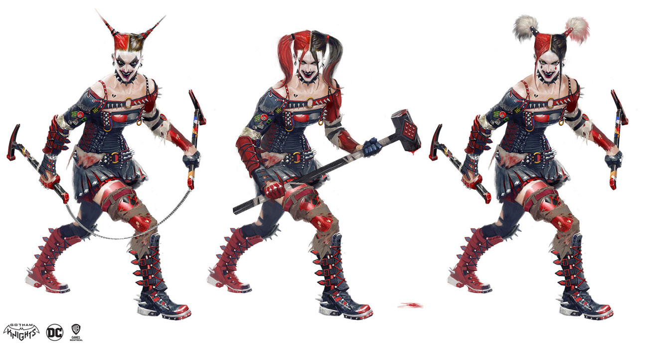 Harley Unused Concept Art from Gotham Knights